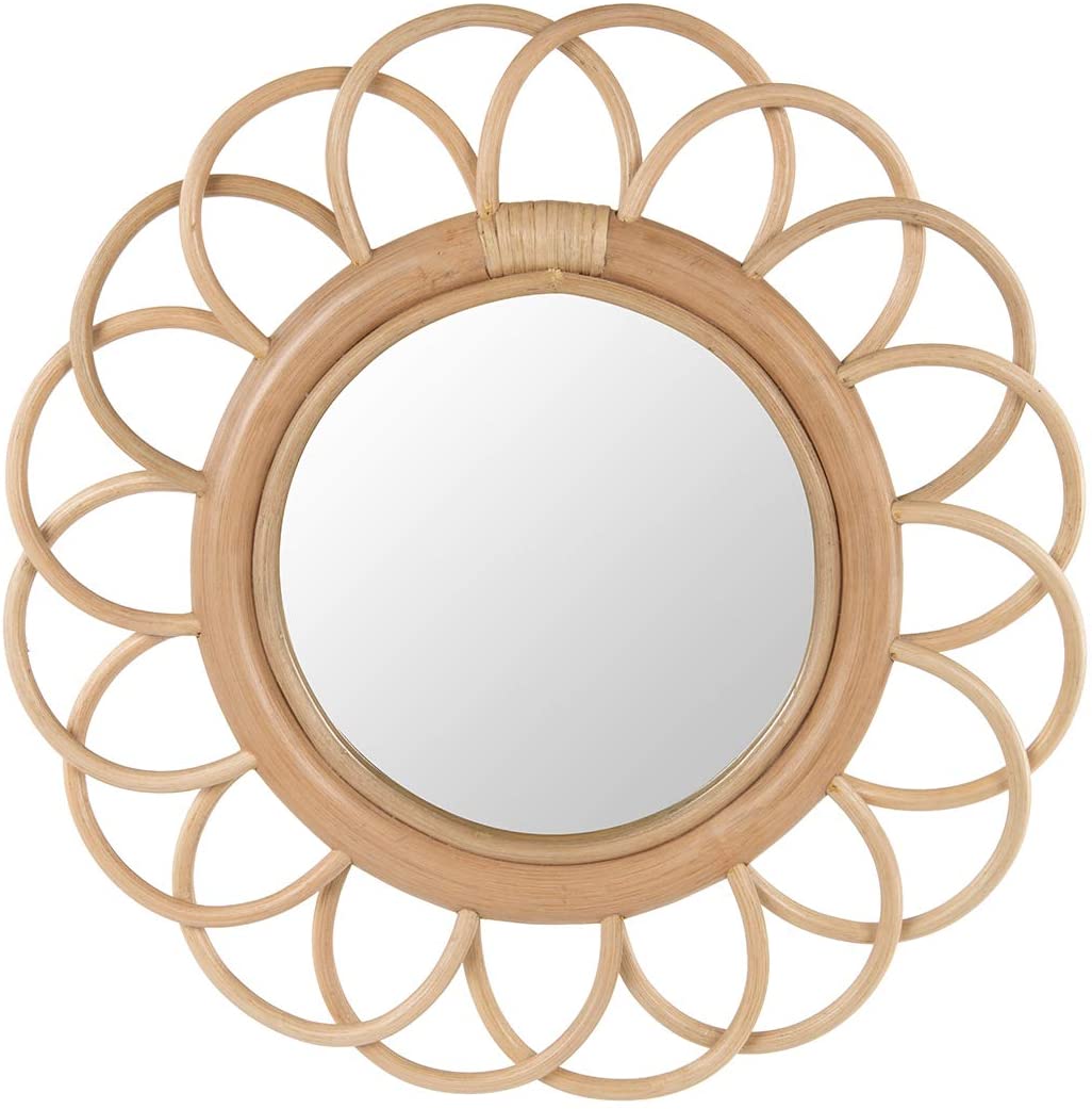 Flower Rattan Mirror MR334130